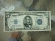 Two - 1934 ' C & D ' $5 Silver Certificates Bright Blue Seal With Plastic Inserts Small Size Notes photo 1