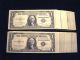 Silver Certificates,  Partial Pack Of 40,  $1.  00 Series 1935 - D,  Choice Unc. Large Size Notes photo 3