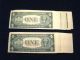 Silver Certificates,  Partial Pack Of 40,  $1.  00 Series 1935 - D,  Choice Unc. Large Size Notes photo 4