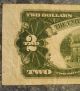 1953 Red Seal $2 Dollar Bill With Alignment And Printing Errors Small Size Notes photo 5
