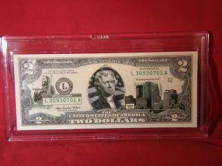 $2.  00 Minnesota Bill In Acrylic Case (16) photo