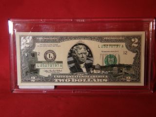 $2.  00 Mexico State Bill In Acrylic Case (7) photo