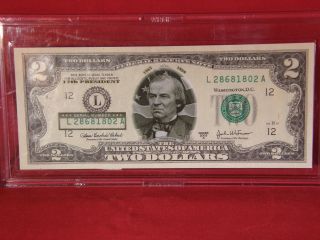 $2.  00 Presidentail Bill In Acrylic Case (32) photo