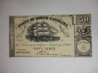50 Cent North Carolina Bank Note photo