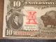 1901 $10 Bison - Legal Tender Note.  Pcgs Very Choice 64. .  Color Large Size Notes photo 2