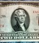 1953 $2 Dollar Bill With Gas Pump Error Paper Money: US photo 3