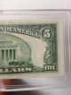 1950 B 5 Dollar Green Seal Note In Snaplock Unc Note Chicago Serial Small Size Notes photo 5