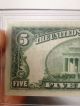 1950 B 5 Dollar Green Seal Note In Snaplock Unc Note Chicago Serial Small Size Notes photo 7