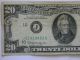 1963a Twenty Dollar Federal Reserve J Series Note Small Size Notes photo 2