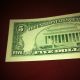 Five Dollar Federal Reserve Inking Error On Serial Number Paper Money: US photo 6