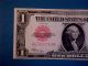 1923 One Dollar Red Seal Look Large Size Notes photo 3