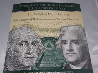 2013 Founding Fathers,  $1.  00 & $2.  00/matching Serial I 20130276 D. ,  Low S/n photo