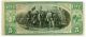 1875 Scallops Five Dollar National Citizens Bank Of York Ch 1290 Grading Vf Paper Money: US photo 1