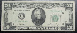 1950 Twenty Dollar Federal Reserve Note St Louis Xf 6444a Pm3 photo