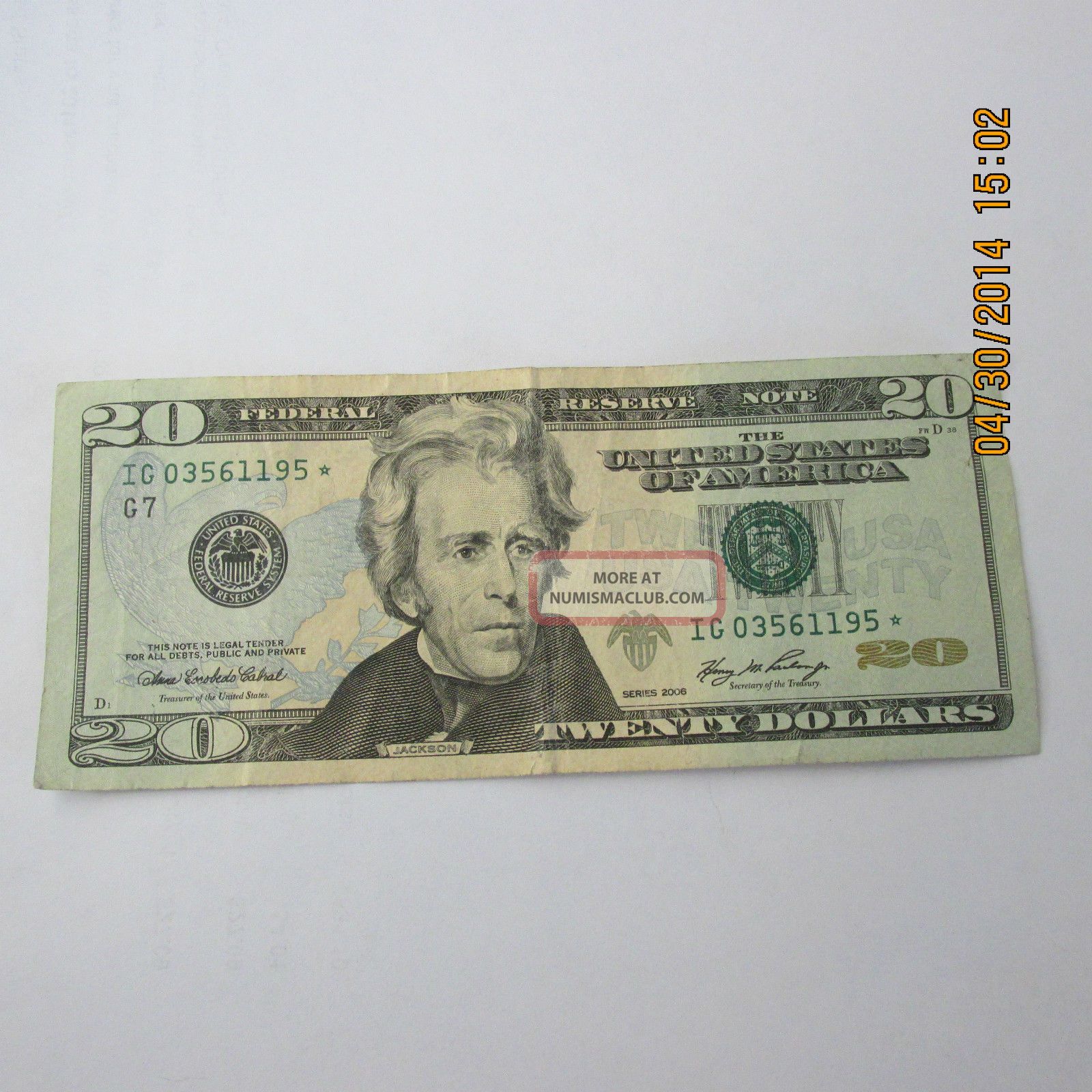 Lrn/Twenty Dollar Bill With A Star.Html - pnlfnwi