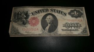Red Seal 1917 One Dollar Bill photo