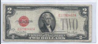 1928 G $2.  00 United States Note 1/1/14 photo