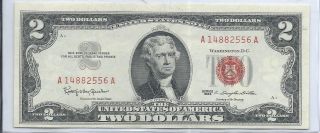 1963 $2.  00 United States Note 12/9 photo