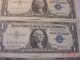 3 Silver Certificate Series 1957 Blue Seal Money One Dollar Bill Small Size Notes photo 1