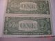 3 Silver Certificate Series 1957 Blue Seal Money One Dollar Bill Small Size Notes photo 4