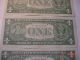 3 Silver Certificate Series 1957 Blue Seal Money One Dollar Bill Small Size Notes photo 5