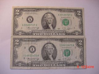 1976 2 Dollar Bill Note.  Money Mis - Cut Offset Cut Error Die Error photo