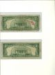 5 - 1963 $5 Dollar Bills Circulated1963 W/5 - Plastic Covers Small Size Notes photo 3