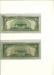5 - 53 ' /63 ' Mixed $5 Dollar Bills Circulated W/5 - Plastic Covers Small Size Notes photo 3