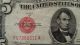 $5 1928 C United States Note Red Seal Small Size Notes photo 1