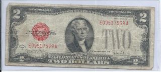 1928g $2.  00 United States Note 12/9 photo