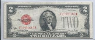 1928 G $2.  00 United States Note 12/9 photo