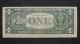 1995 $1 One Dollar Bill Federal Reserve Note Reverse Printing Error Paper Money: US photo 1