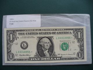 1999 - Star - 1 Dollar - San Francisko - Federal Reserve Note photo
