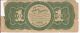 1862 $1 Dollar Bill United States Legal Tender Note Us Currency Greenback Fr 16c Large Size Notes photo 1