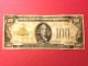 1928 $100 Gold Certificate Rare Collector Note - Fr.  2405 Small Size Notes photo 2