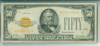 $50 1928 Gold Certificate (1414450) photo