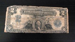 Scarce 1899 George Washington $2 Silver Certificate 