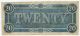 1864 $20 Confederate States Of America T - 67 Crisp Note Paper Money: US photo 1