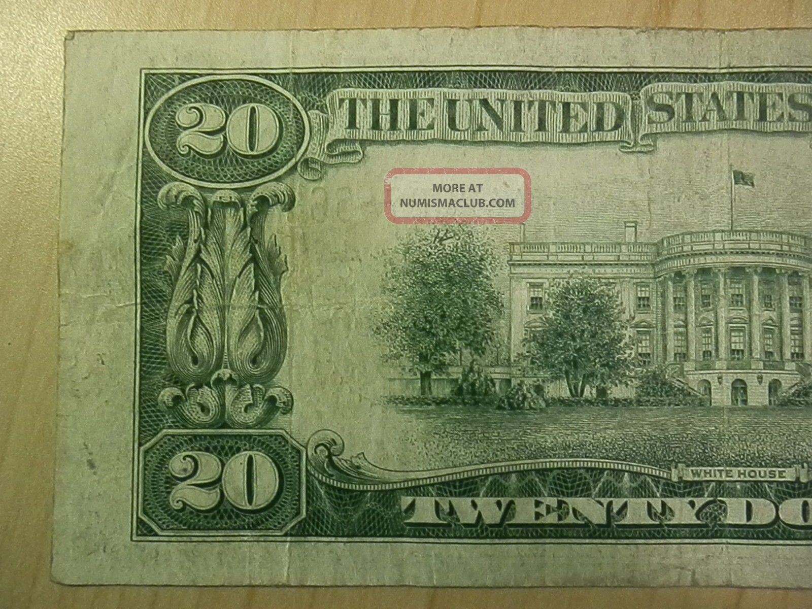 1934 C Andrew Jackson 20 Bill Federal Note Us Currency. . Boston