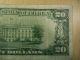 1934 C Andrew Jackson $20 Bill Federal Note Us Currency. .  Boston Small Size Notes photo 5