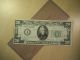 1934 C Andrew Jackson $20 Bill Federal Note Us Currency. .  Boston Small Size Notes photo 6