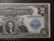 1899 $2 Mini Porthole Silver Certificate Fr.  249 Pcgs 45 Large Size Notes photo 2