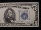 1934 A $5 Five Dollar Silver Certificate Uncirculated Small Size Notes photo 3