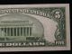 1934 A $5 Five Dollar Silver Certificate Uncirculated Small Size Notes photo 5