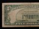 1928 A $5 Five Dollar Federal Reserve Note Circulated Small Size Notes photo 4