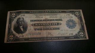 1914 Two Dollar Bill photo
