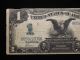 1899 $1 One Dollar Black Eagle Silver Certificate Circulated Large Size Notes photo 2