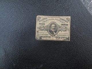 Five Cent Fractional Currency Note (1863) photo