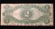 1919 $2 Two Dollar Legal Tender Note Rough Large Size Notes photo 1