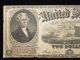 1919 $2 Two Dollar Legal Tender Note Rough Large Size Notes photo 2